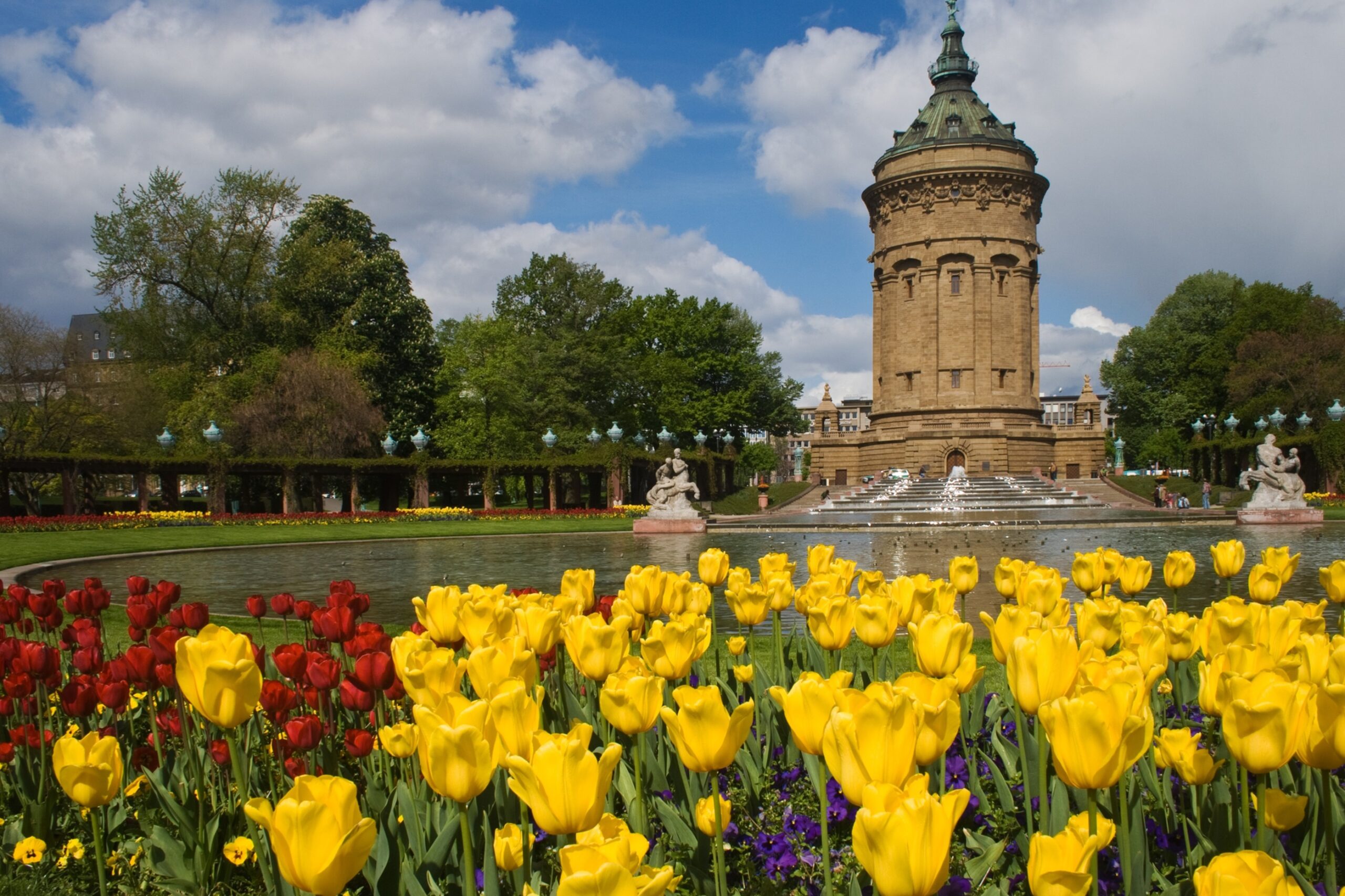 Wasserturm Blumen